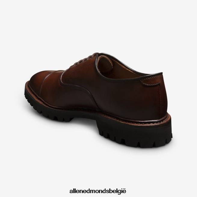 Heren Allen Edmonds park avenue oxford geklede schoen met cap toe en profielzool chili leer HDSF455