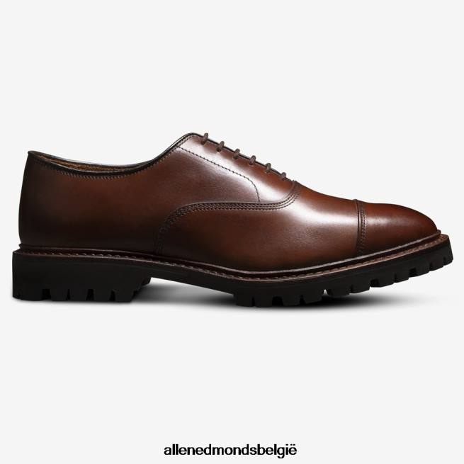 Heren Allen Edmonds park avenue oxford geklede schoen met cap toe en profielzool chili leer HDSF455