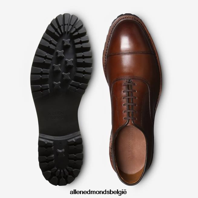 Heren Allen Edmonds park avenue oxford geklede schoen met cap toe en profielzool chili leer HDSF455