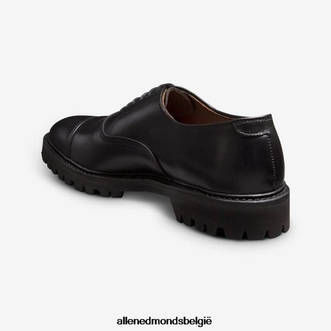 Heren Allen Edmonds park avenue oxford geklede schoen met cap toe en profielzool zwart HDSF45137