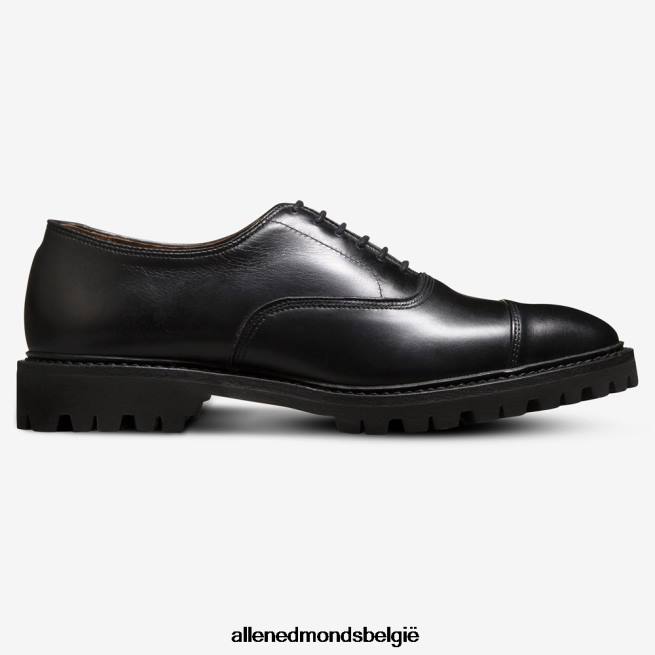 Heren Allen Edmonds park avenue oxford geklede schoen met cap toe en profielzool zwart HDSF45137