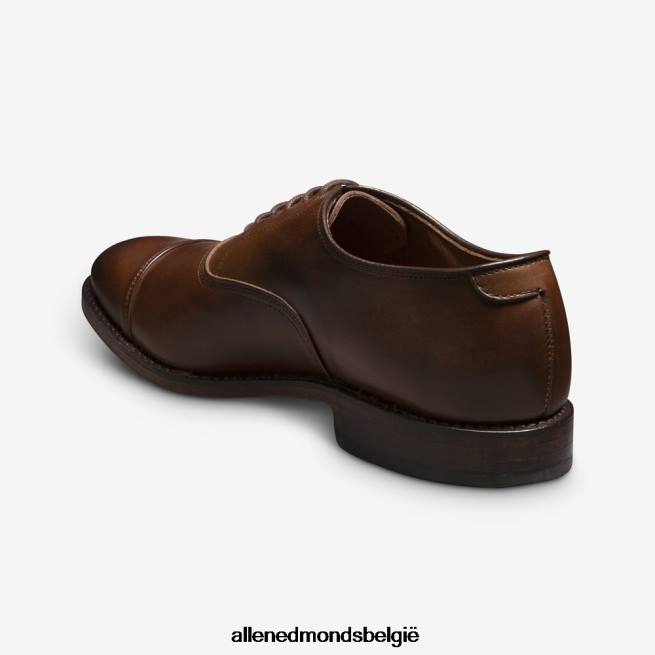 Heren Allen Edmonds park avenue oxford geklede schoen met cap toe koffie bruin HDSF4542