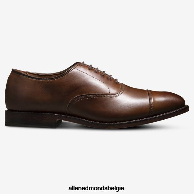 Heren Allen Edmonds park avenue oxford geklede schoen met cap toe koffie bruin HDSF4542