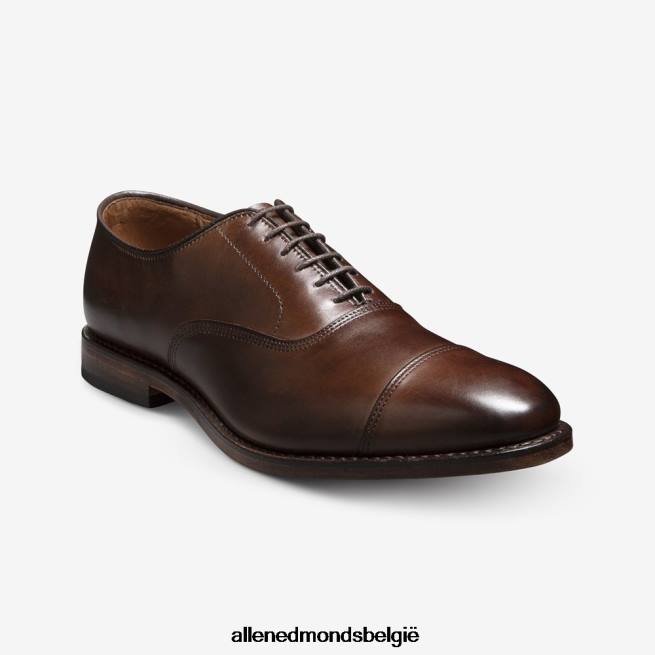 Heren Allen Edmonds park avenue oxford geklede schoen met cap toe mahonie HDSF4544