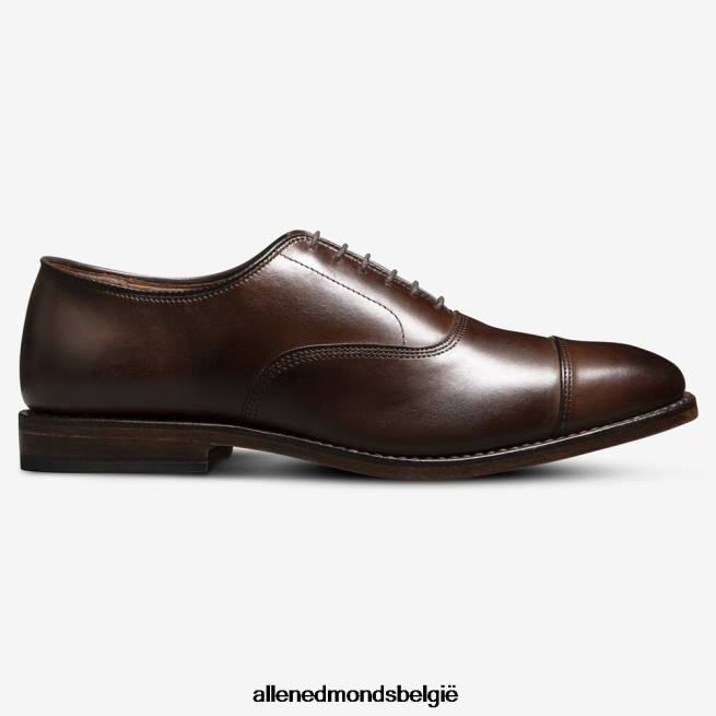 Heren Allen Edmonds park avenue oxford geklede schoen met cap toe mahonie HDSF4544