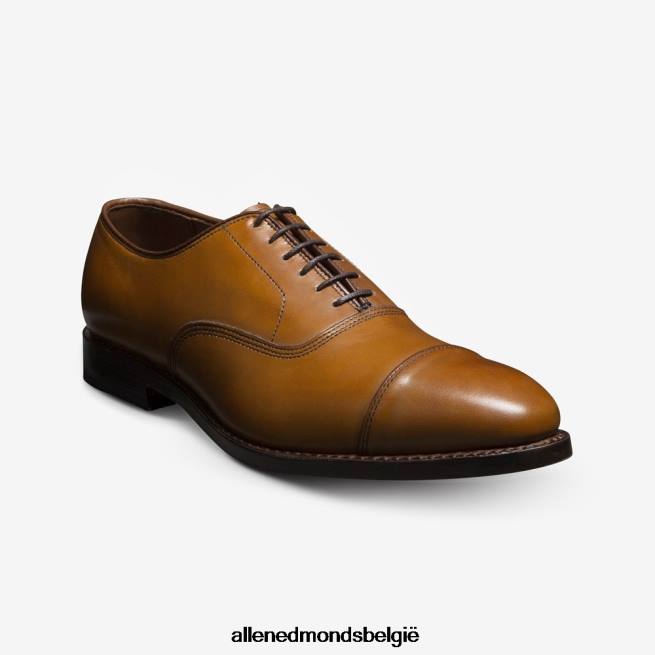 Heren Allen Edmonds park avenue oxford geklede schoen met cap toe walnoot bruin HDSF4541