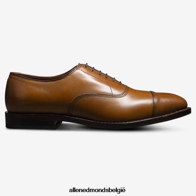 Heren Allen Edmonds park avenue oxford geklede schoen met cap toe walnoot bruin HDSF4541