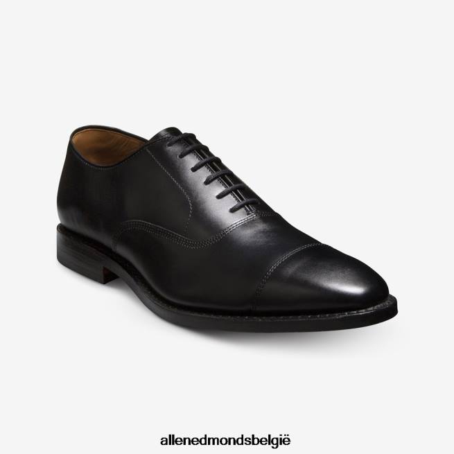 Heren Allen Edmonds park avenue oxford geklede schoen met cap toe zwart HDSF4539