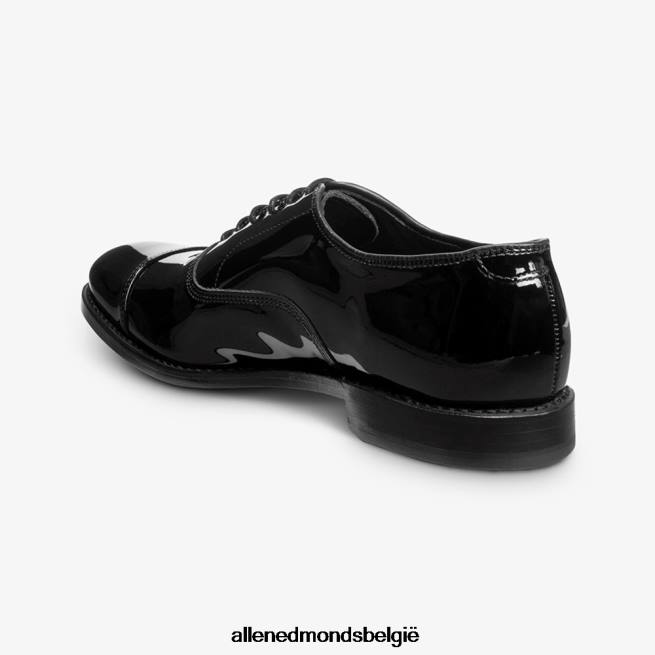 Heren Allen Edmonds park avenue oxford geklede schoen met cap toe zwart patent HDSF4510