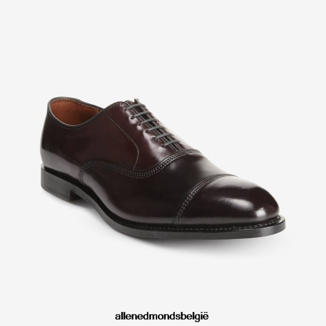 Heren Allen Edmonds park avenue shell cordovan cap-toe oxford geklede schoen bordeaux cordovan HDSF45277