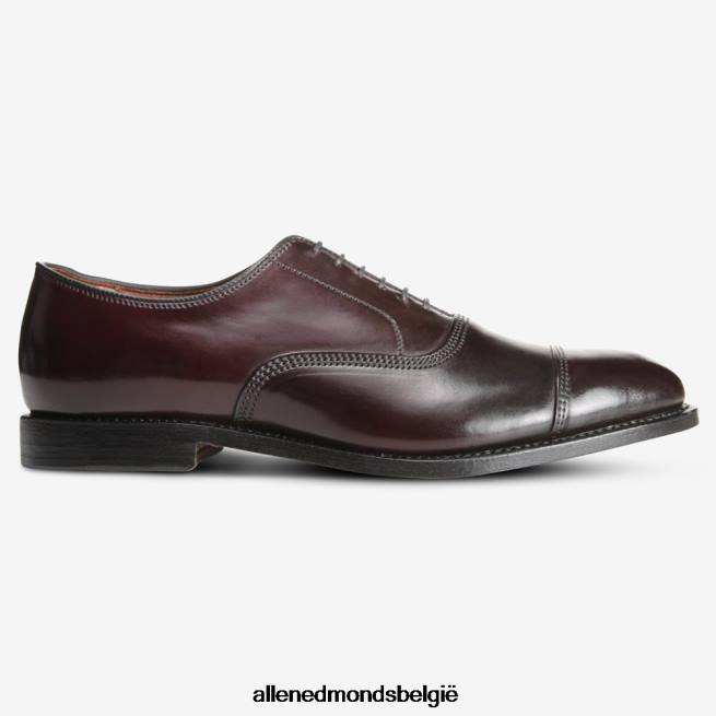 Heren Allen Edmonds park avenue shell cordovan cap-toe oxford geklede schoen bordeaux cordovan HDSF45277