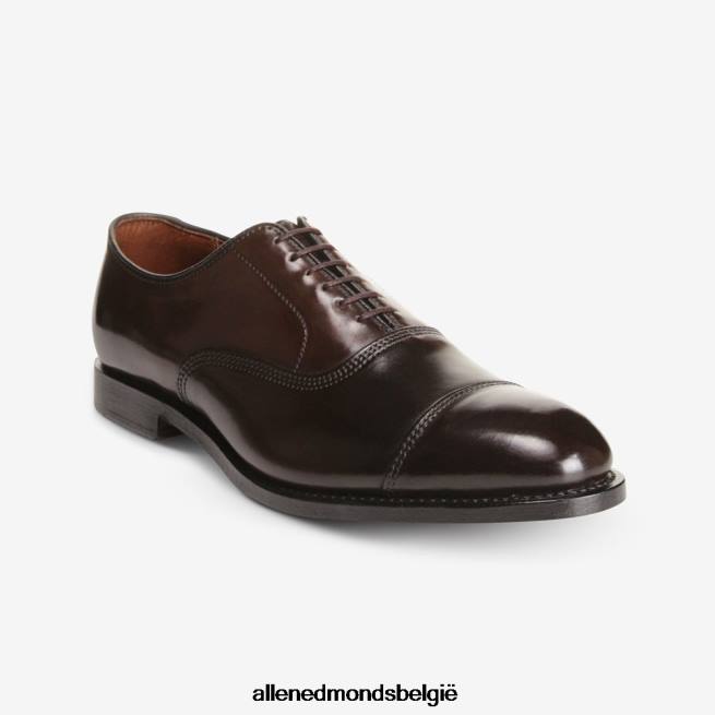 Heren Allen Edmonds park avenue shell cordovan cap-toe oxford geklede schoen bruine cordovan HDSF45276