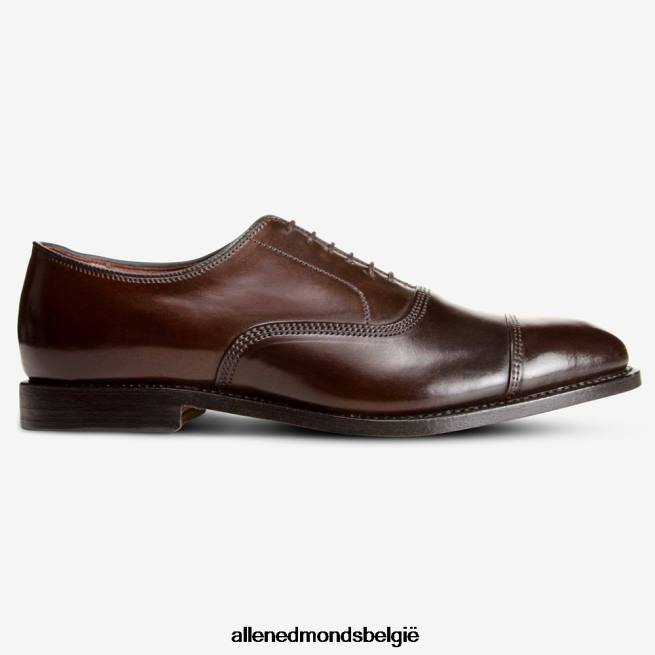 Heren Allen Edmonds park avenue shell cordovan cap-toe oxford geklede schoen bruine cordovan HDSF45276