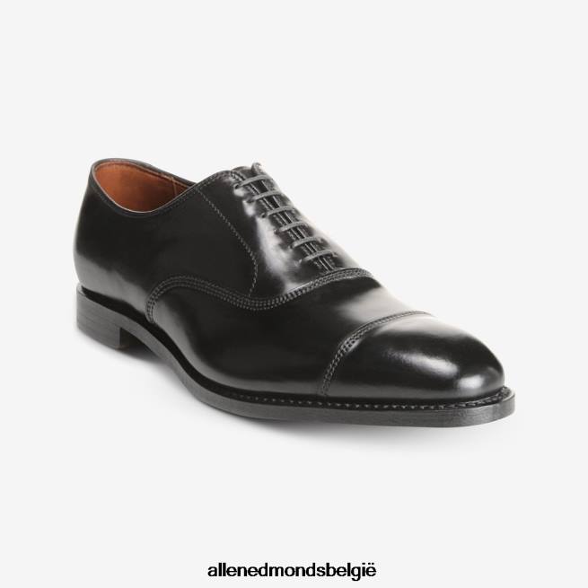 Heren Allen Edmonds park avenue shell cordovan cap-toe oxford geklede schoen zwarte cordovan HDSF4524
