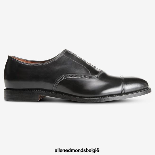 Heren Allen Edmonds park avenue shell cordovan cap-toe oxford geklede schoen zwarte cordovan HDSF4524