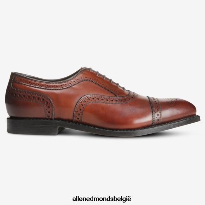 Heren Allen Edmonds strand cap-toe oxford geklede schoen donkere chili HDSF45272