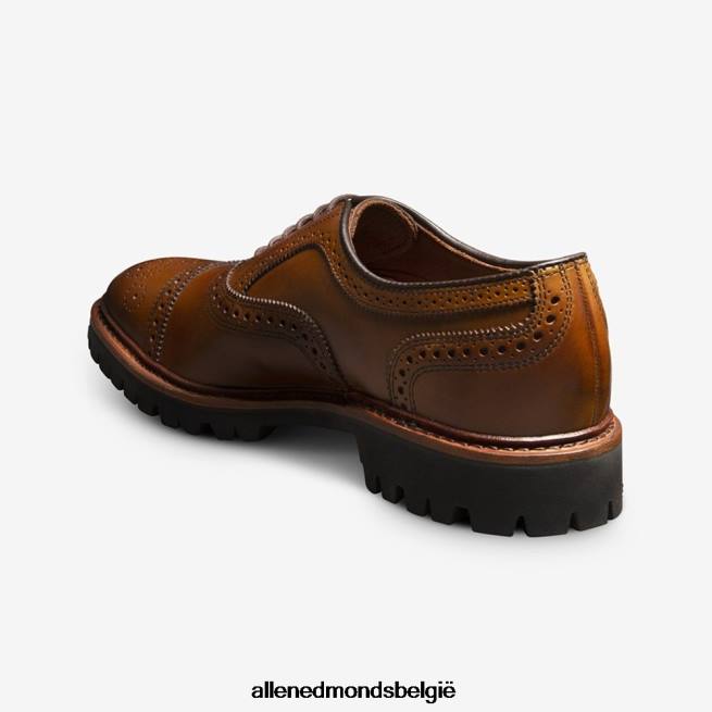 Heren Allen Edmonds strand cap-toe oxford geklede schoen met profielzool okkernoot HDSF45305