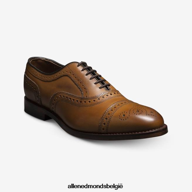 Heren Allen Edmonds strand cap-toe oxford geklede schoen walnoot bruin HDSF45273
