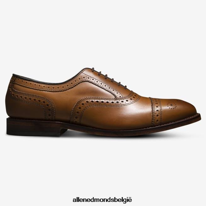 Heren Allen Edmonds strand cap-toe oxford geklede schoen walnoot bruin HDSF45273