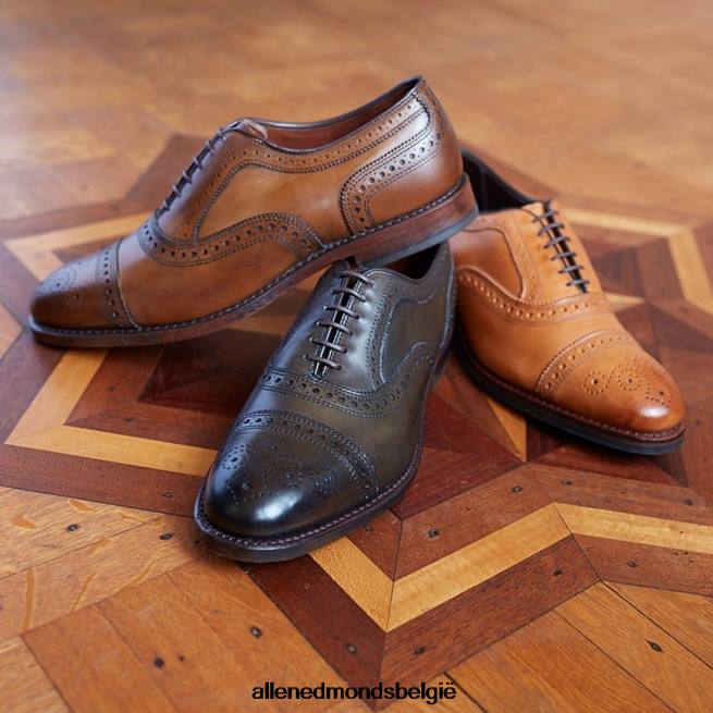 Heren Allen Edmonds strand cap-toe oxford geklede schoen walnoot bruin HDSF45273