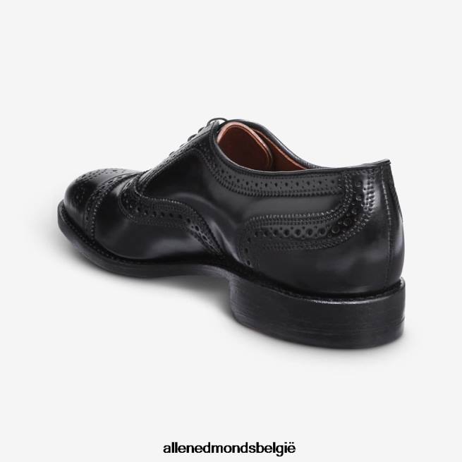 Heren Allen Edmonds strand shell cordovan cap-toe oxford geklede schoen zwarte cordovan HDSF45296