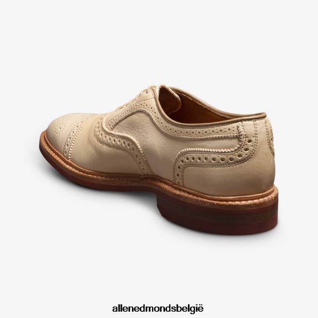 Heren Allen Edmonds strandmok cap-toe oxford met dainite rubberen zool bot plantaardig gelooid leer HDSF4514