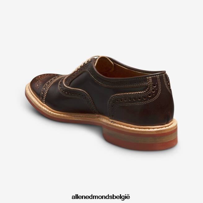 Heren Allen Edmonds strandmok cap-toe oxford met dainite rubberen zool bruin HDSF45224