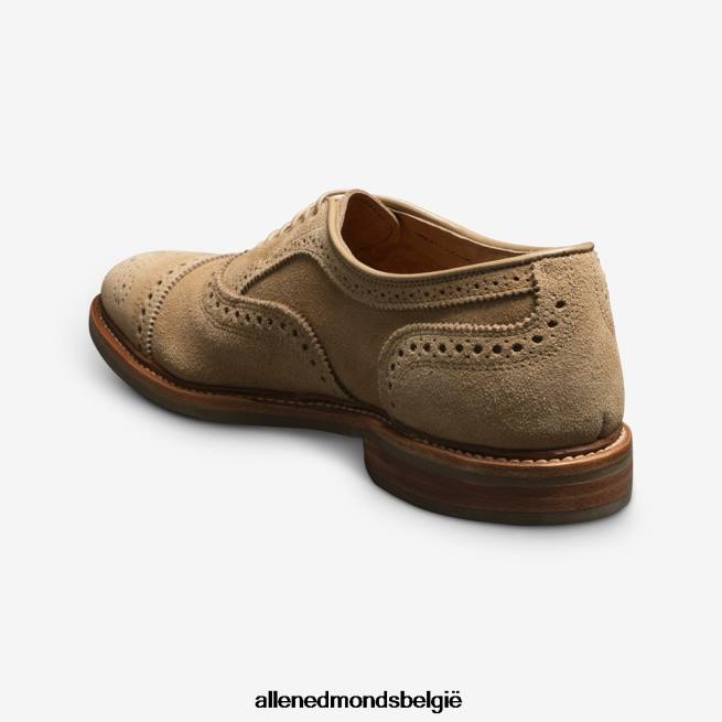 Heren Allen Edmonds strandmok cap-toe oxford met dainite rubberen zool kameel suède HDSF45245