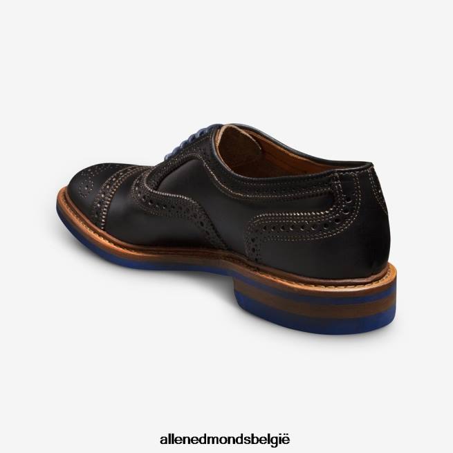 Heren Allen Edmonds strandmok cap-toe oxford met dainite rubberen zool zwart HDSF45226