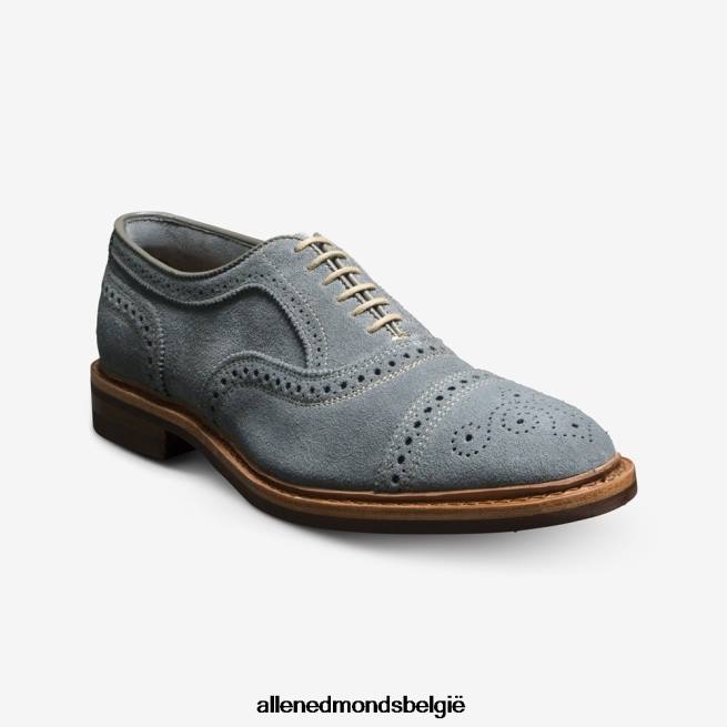 Heren Allen Edmonds strandmok suède cap-toe oxford met dainite rubberen zool leigrijs suède HDSF4520