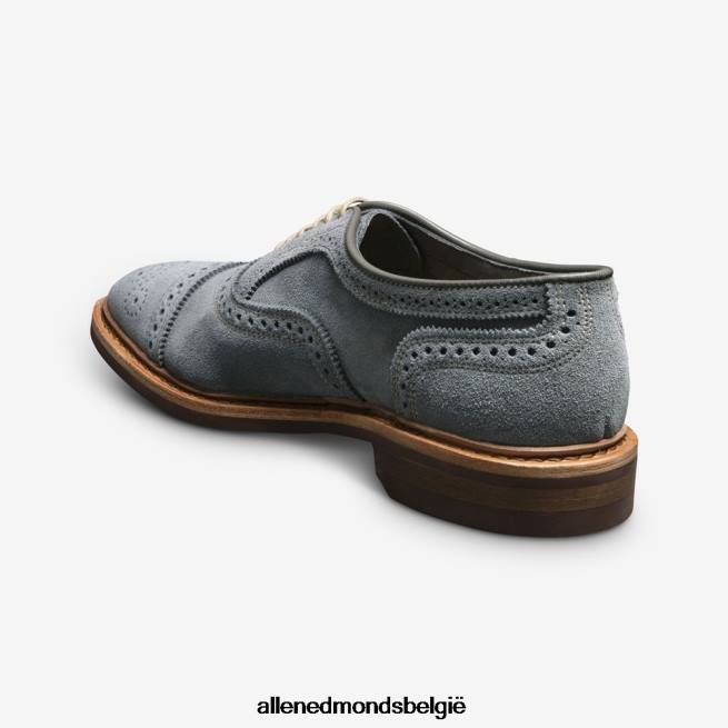 Heren Allen Edmonds strandmok suède cap-toe oxford met dainite rubberen zool leigrijs suède HDSF4520