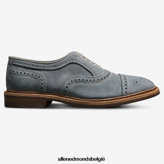 Heren Allen Edmonds strandmok suède cap-toe oxford met dainite rubberen zool leigrijs suède HDSF4520