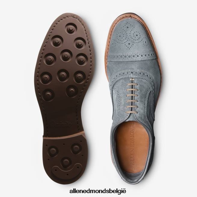 Heren Allen Edmonds strandmok suède cap-toe oxford met dainite rubberen zool leigrijs suède HDSF4520