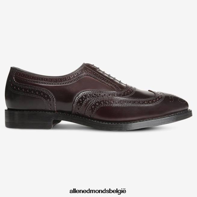 Heren Allen Edmonds cambridge shell cordovan vleugeltip geklede schoen bordeaux HDSF4549