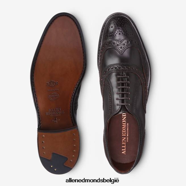 Heren Allen Edmonds cambridge shell cordovan vleugeltip geklede schoen bruin HDSF45325