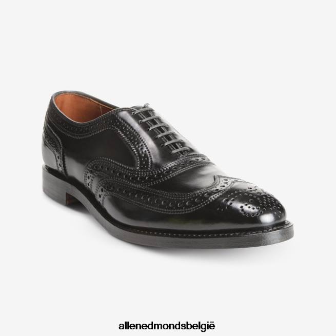 Heren Allen Edmonds cambridge shell cordovan vleugeltip geklede schoen zwarte cordovan HDSF45324