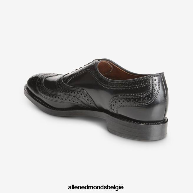 Heren Allen Edmonds cambridge shell cordovan vleugeltip geklede schoen zwarte cordovan HDSF45324