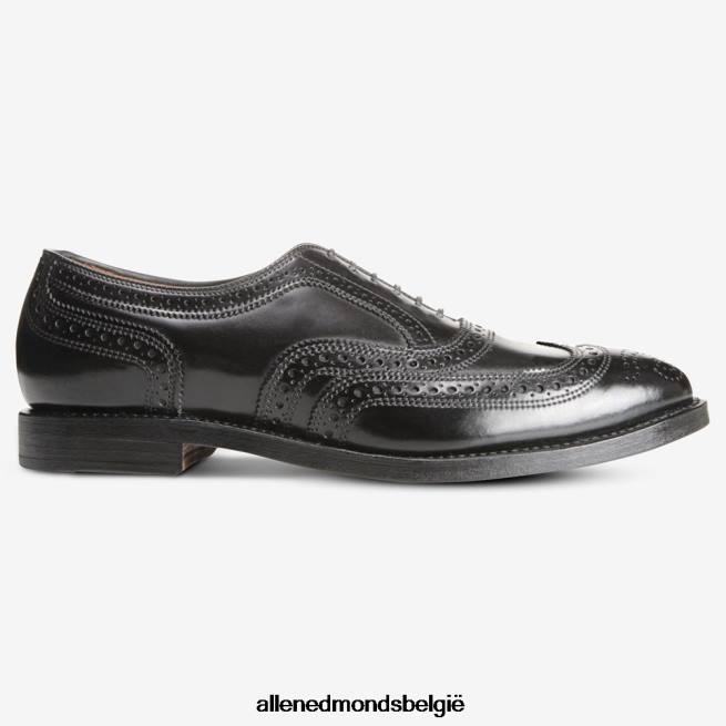 Heren Allen Edmonds cambridge shell cordovan vleugeltip geklede schoen zwarte cordovan HDSF45324