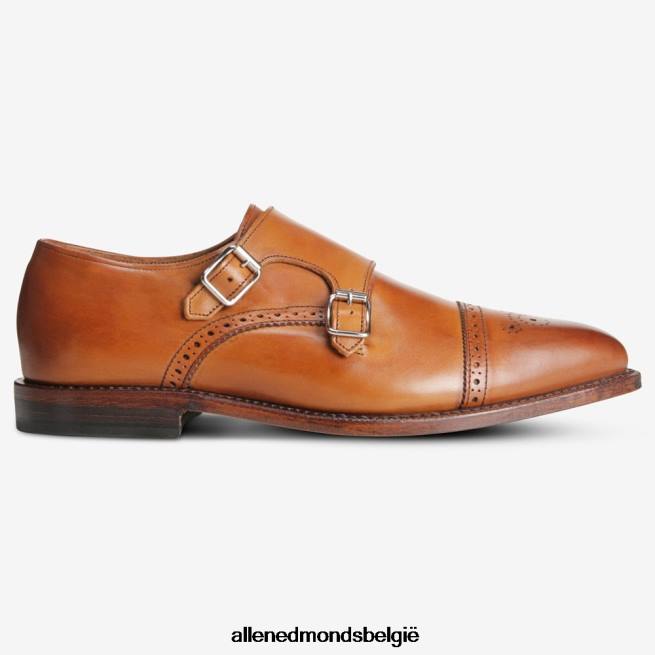 Heren Allen Edmonds st. John\'s geklede schoen met dubbele monniksband walnoot bruin HDSF4560