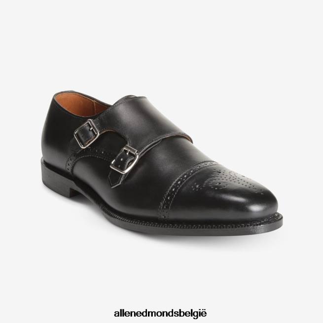 Heren Allen Edmonds st. John's geklede schoen met dubbele monniksband zwart HDSF45357