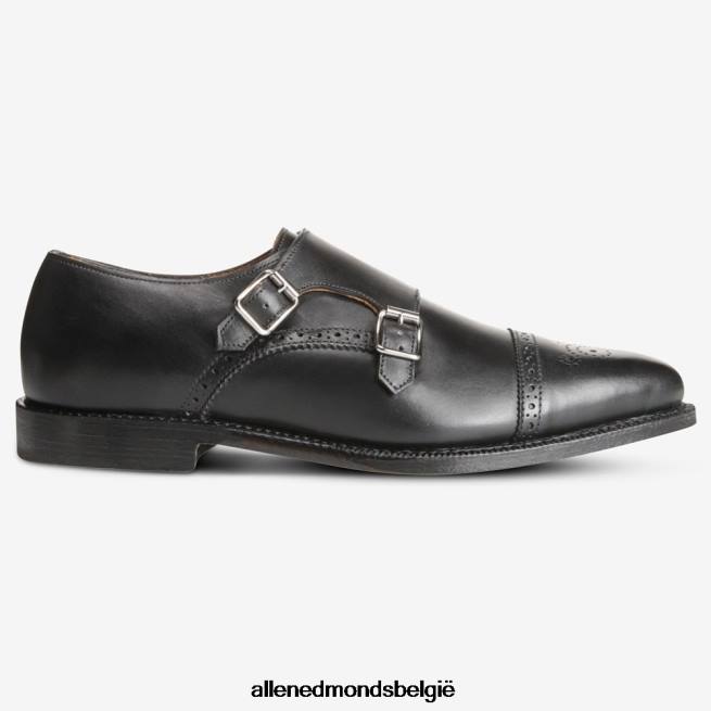 Heren Allen Edmonds st. John\'s geklede schoen met dubbele monniksband zwart HDSF45357