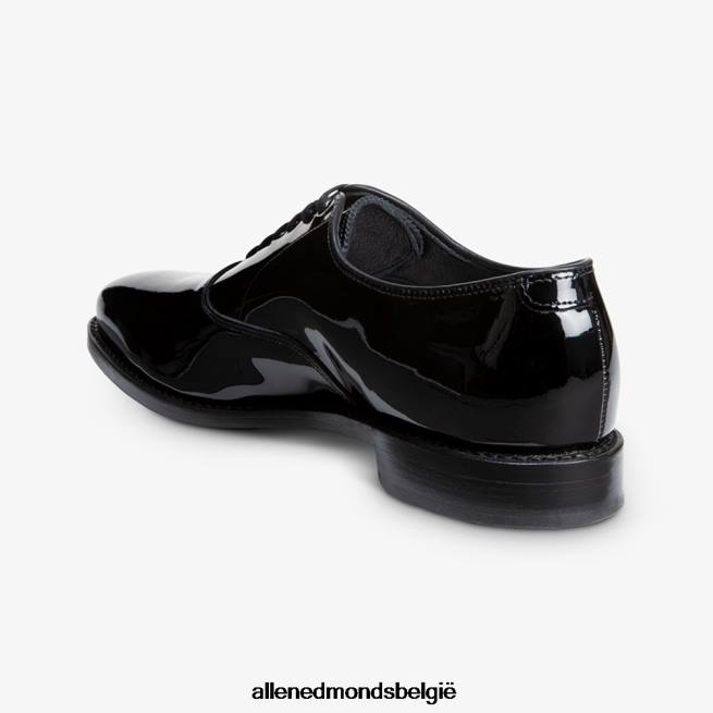 Heren Allen Edmonds carlyle oxford geklede schoen met platte neus zwart patent HDSF4547