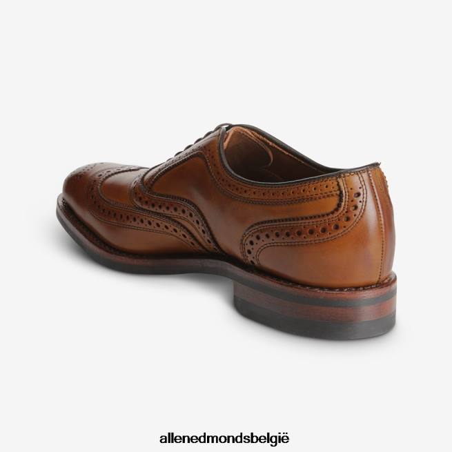 Heren Allen Edmonds mcallister wingtip oxford geklede schoen met dainite zool walnoot bruin HDSF45355