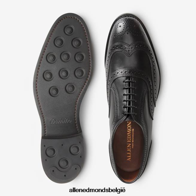 Heren Allen Edmonds mcallister wingtip oxford geklede schoen met dainite zool zwart HDSF45354