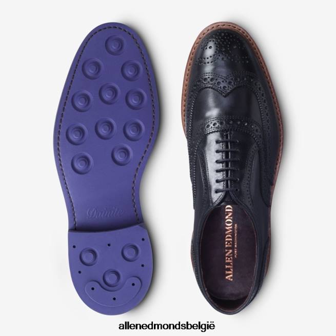 Heren Allen Edmonds mctavish wingtip oxford geklede schoen zwart HDSF45108