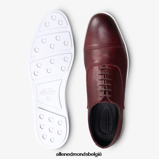 Heren Allen Edmonds park avenue oxford geklede sneaker bordeaux graan HDSF45252