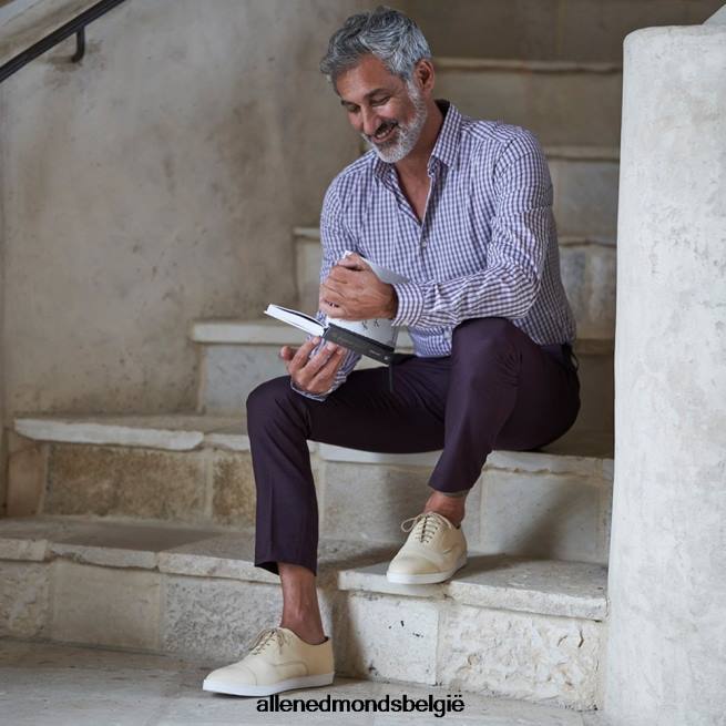 Heren Allen Edmonds park avenue oxford geklede sneaker bot plantaardig gelooid leer HDSF4515