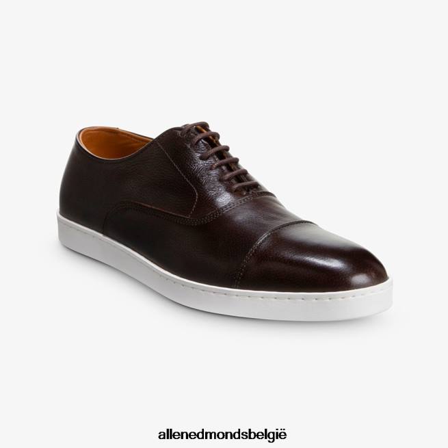 Heren Allen Edmonds park avenue oxford geklede sneaker donkerbruin graan HDSF45251