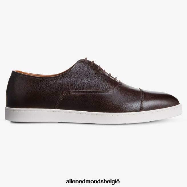 Heren Allen Edmonds park avenue oxford geklede sneaker donkerbruin graan HDSF45251