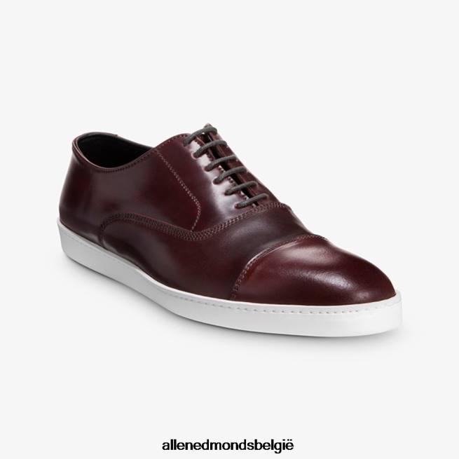 Heren Allen Edmonds park avenue shell cordovan oxford geklede sneaker bordeaux cordovan HDSF45264